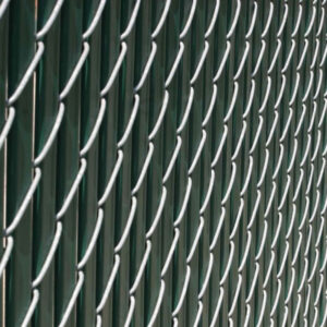 Photo of chain link fence with privacy inserts in Richmond, VA